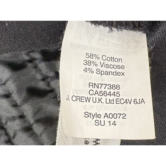 J. Crew Campbell Ankle Dress Pant Black 10 - Picture 4 of 5